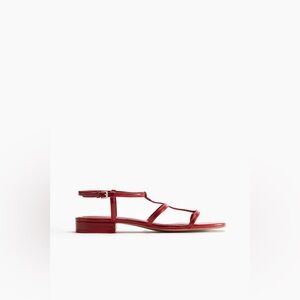 H&M Red Strappy Low Heel Sandals